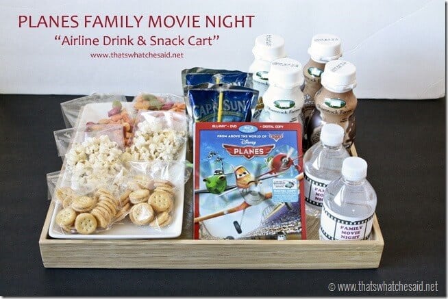 #shop Disney Planes Family Movie Night Drink Cart at thatswhatchesaid.net #OwnDisneyPlanes #cbias