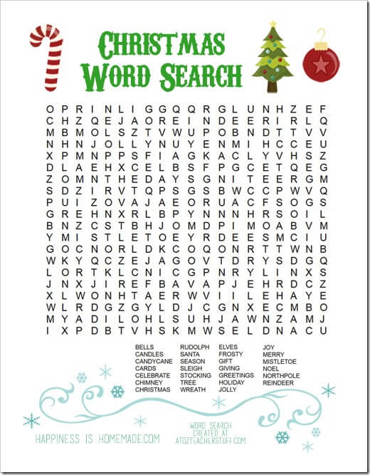 Christmas Word Search 72