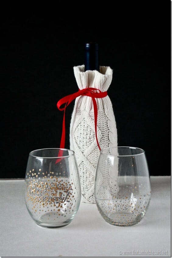 DIY Dot Wine Glasses 9 DIY Dot Wine Glasses 9