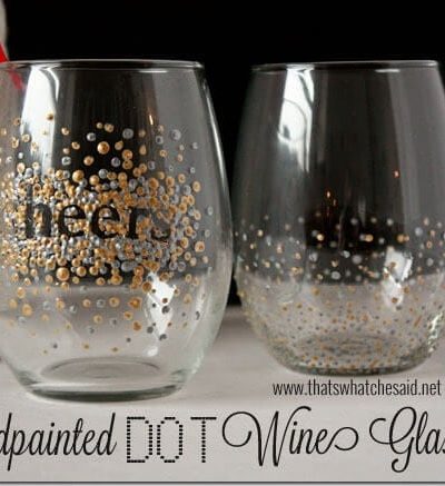 Handpainted Wine Glasses at thatswhatchesaid.net