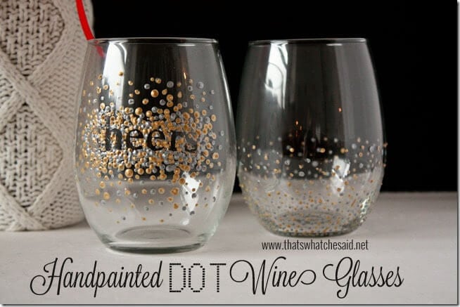 Handpainted Wine Glasses at thatswhatchesaid.net