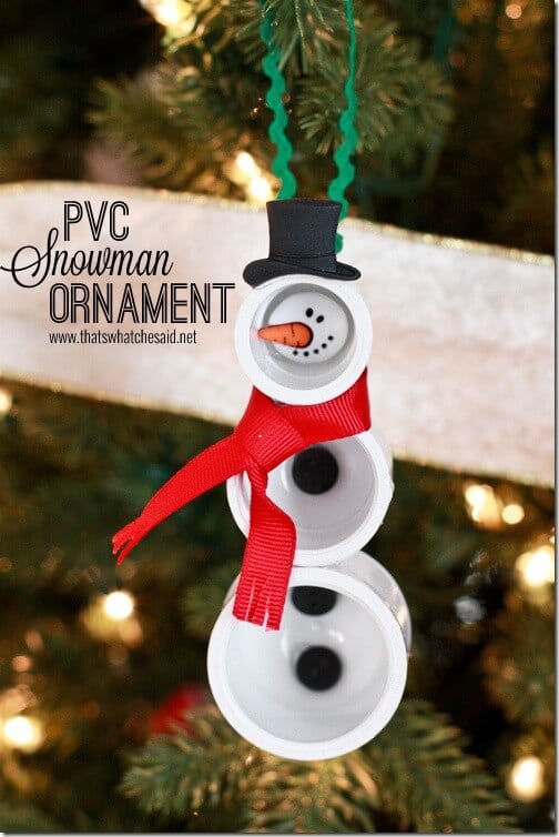 PVC Snowman Ornament at thatswhatchesaid.net