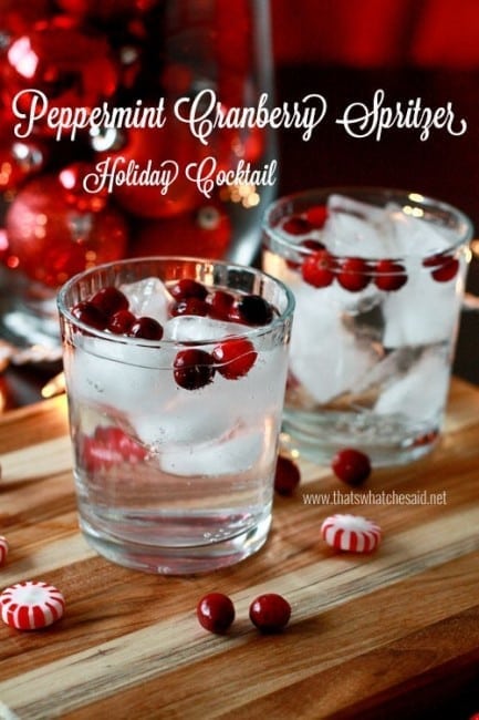 Peppermint Cranberry Cocktail