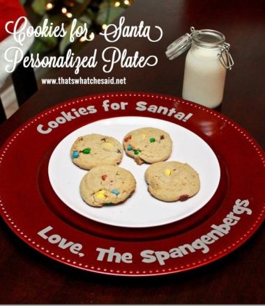 Personalized Cookies for Santa Plate at thatswhatchesaid.net