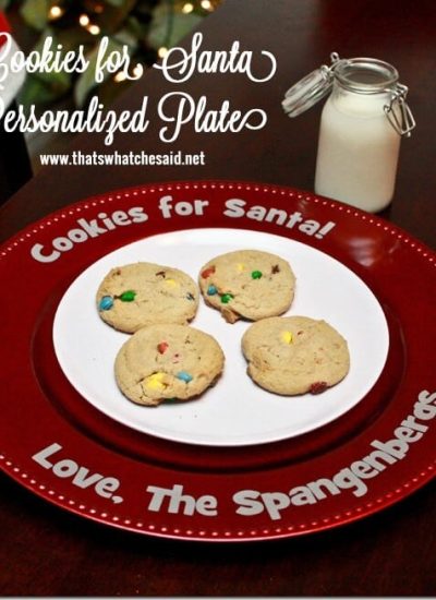 Personalized Cookies for Santa Plate at thatswhatchesaid.net