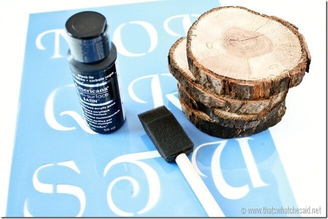 Wood Slice Coaster Supplies