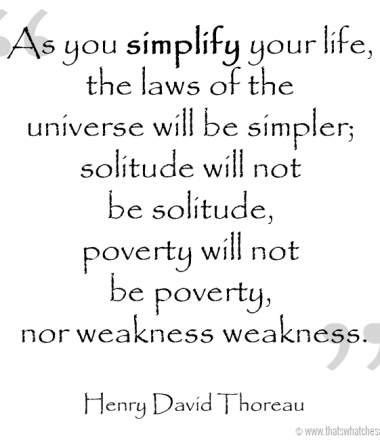 My word for 2014 - Simplify at thatswhatchesaid.net