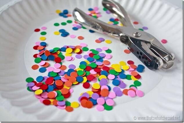 How to make your own Confetti Tape at thatswhatchesaid.net