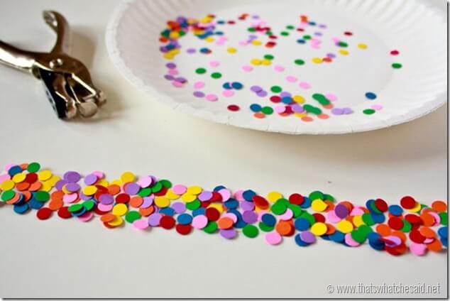 How to make your own Confetti Tape at thatswhatchesaid.net