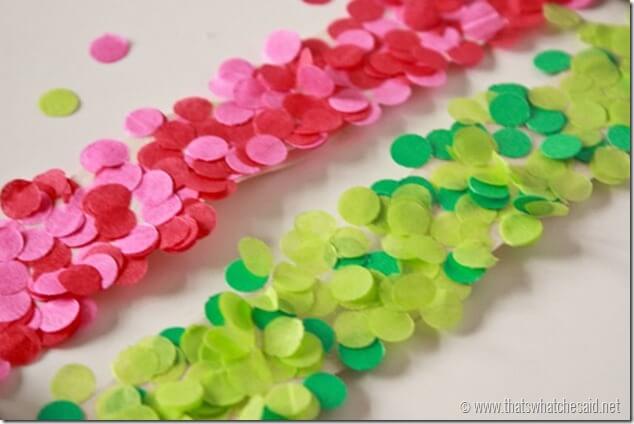 How to make your own Confetti Tape at thatswhatchesaid.net