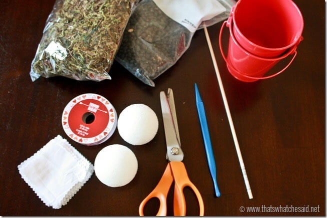 DIY Valentine Topiary Tutorial at www.thatswhatchesid.com