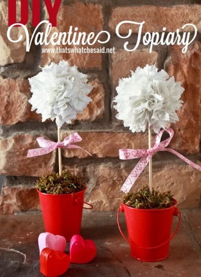 DIY Valentine Topiary at thatswhatchesaid.net