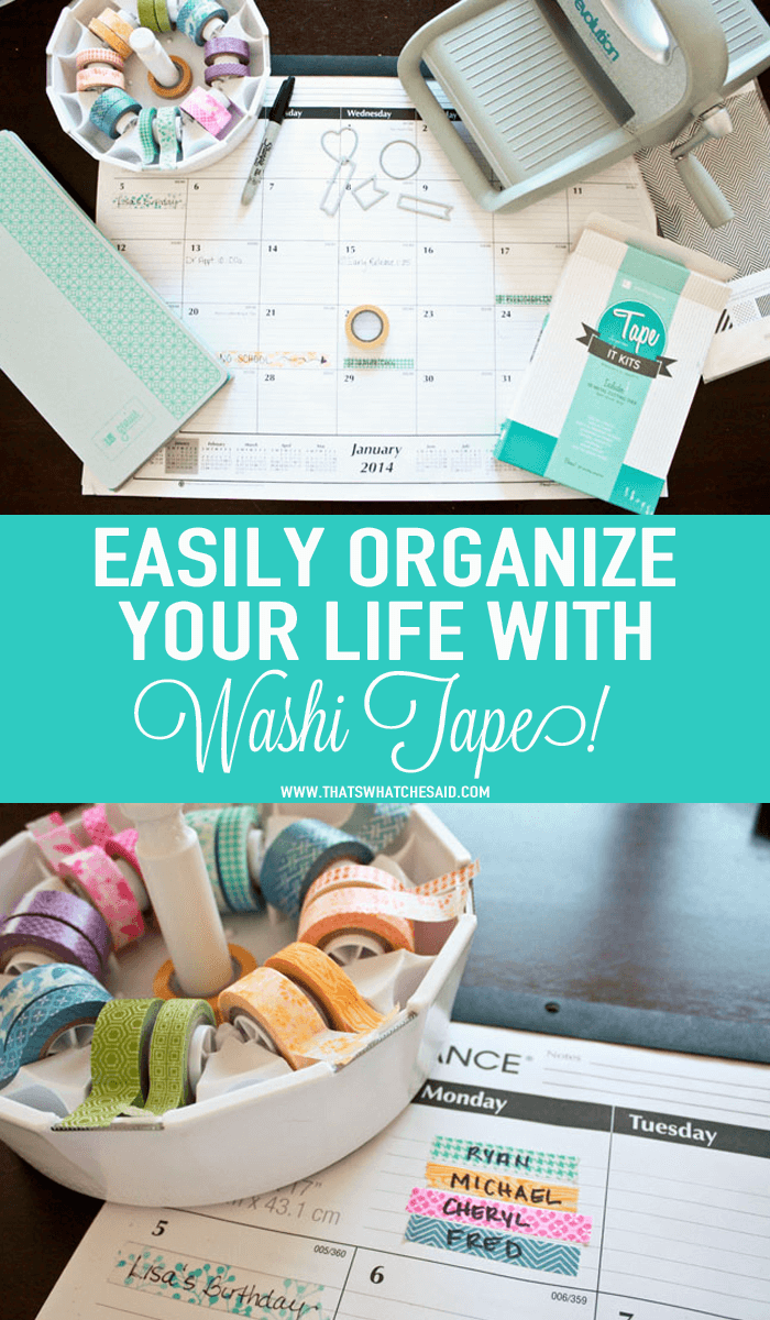 Easily Organize your Family Life with Washi Tape!