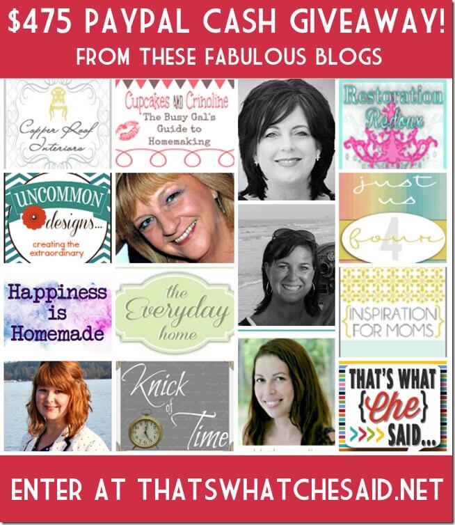 Win $475 in PayPal Cash at thatswhatchesaid