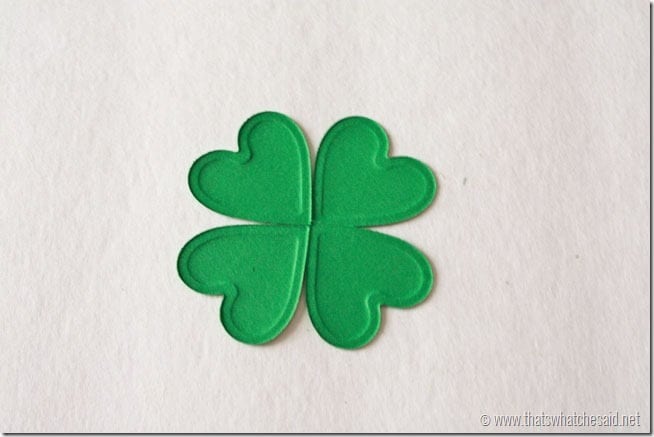 DIY Shamrock Pin - Arrange the hearts