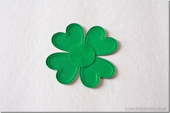 DIY Shamrock Pin Fasten together