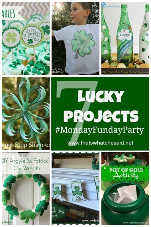 14 St. Patrick's Day Projects + Treats Monday Funday Link Party