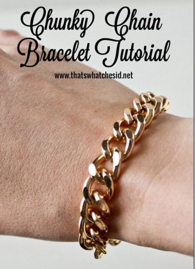 Chunky Chain Bracelet Tutorial at thatswhatchesaid.net