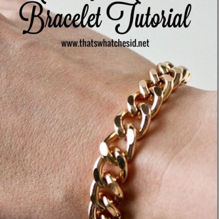 Chunky Chain Bracelet Tutorial at thatswhatchesaid.net