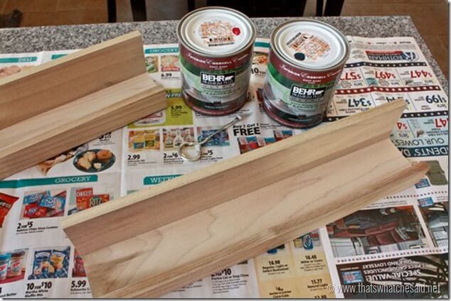 DIY Book Ledge - Painting