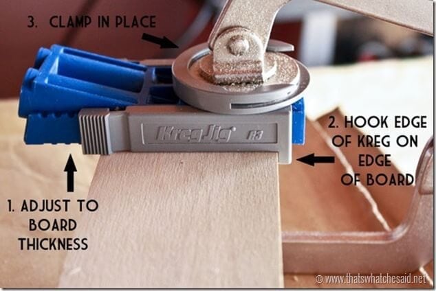 How to use a Kreg Jig to make DIY Book Ledges at thatswhatchesaid.net