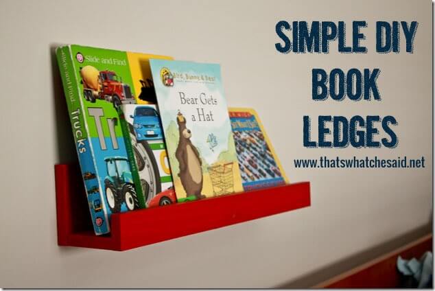 Simple DIY Book Ledges at thatswhatchesaid.net