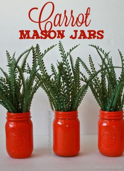 Carrot Mason Jar Centerpiece