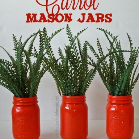 Carrot Mason Jar Centerpiece