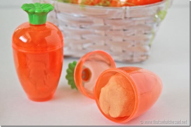 Carrot Play-Dough Easter Basket Stuffer