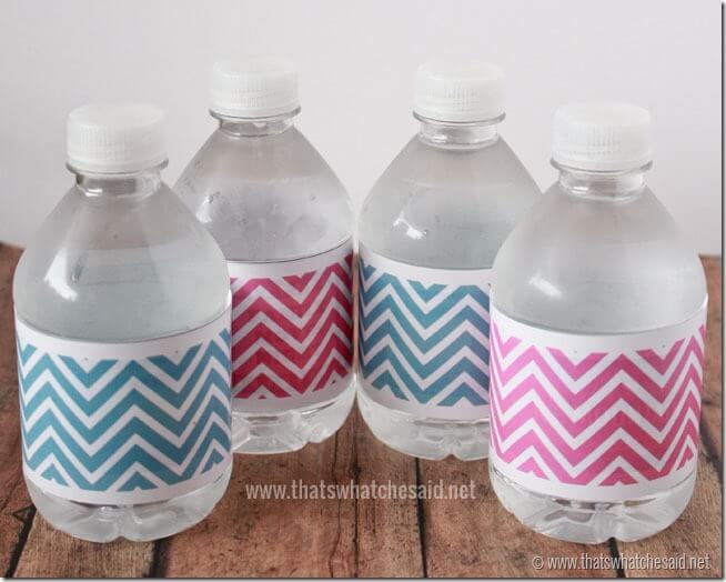 Free Chevron Water Bottle Labels at thatswhatchesaid.net
