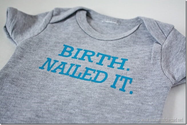 Funny Saying Baby Onesie at thatswhatchesaid.net