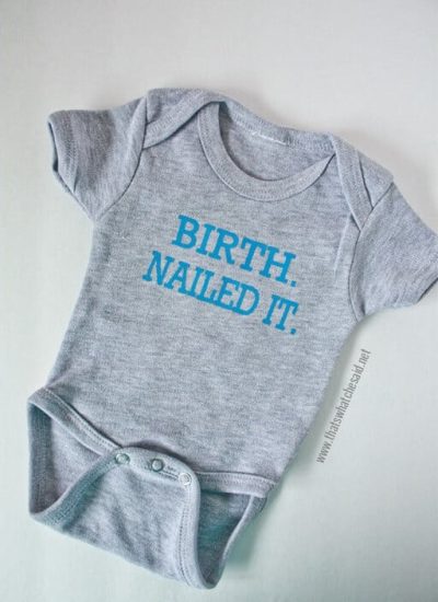 Make your own Newborn Onesie that's funny and trendy!