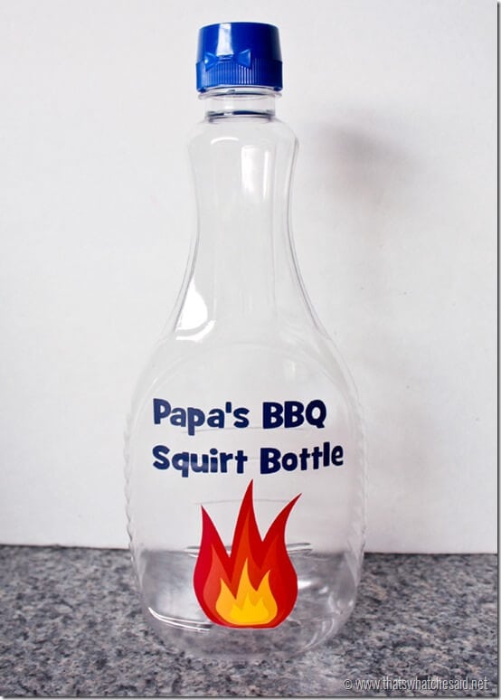 Fathers Day Gift Idea - BBQ Squirt Bottle at thatswhatchesaid.net