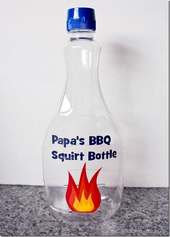 Fathers Day Gift Idea - BBQ Squirt Bottle at thatswhatchesaid.net