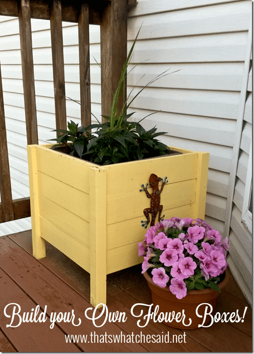 How to make your own Flower Boxes at thatswhatchesaid.net