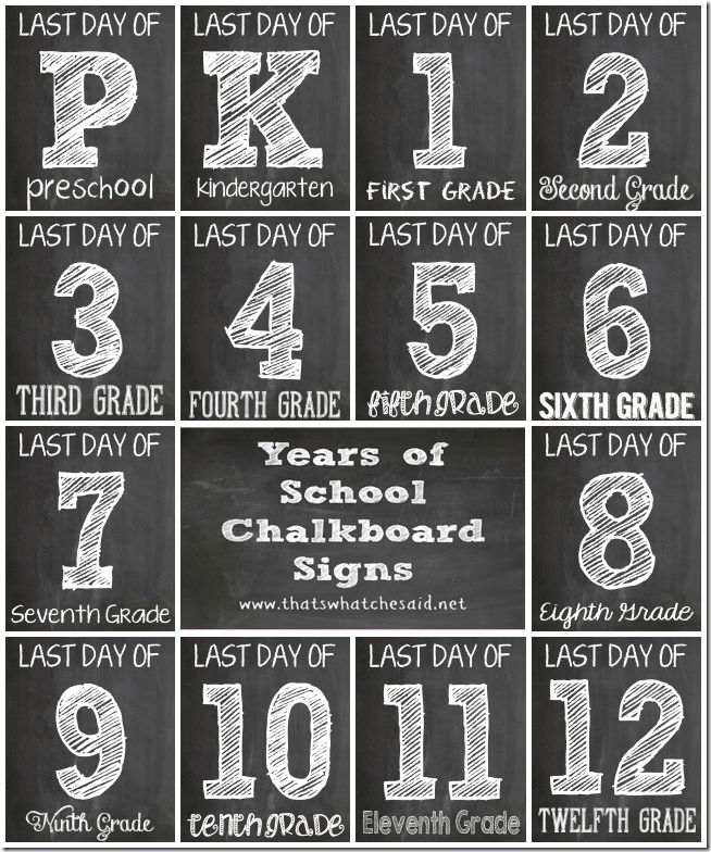 FREE Chalkboard LAST Day Of School Signs free-chalkboard-last-day-of-school-signs