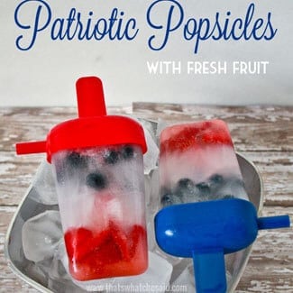 3 Ingredient Patriotic Popsicles at thatswhatchesaid.net
