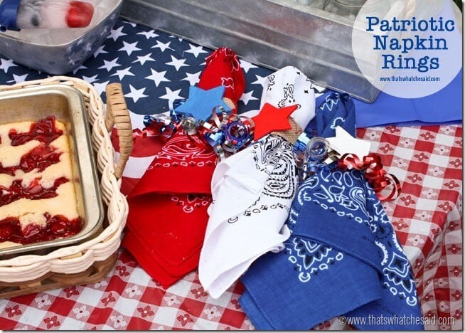 4th of July Napkin Rings