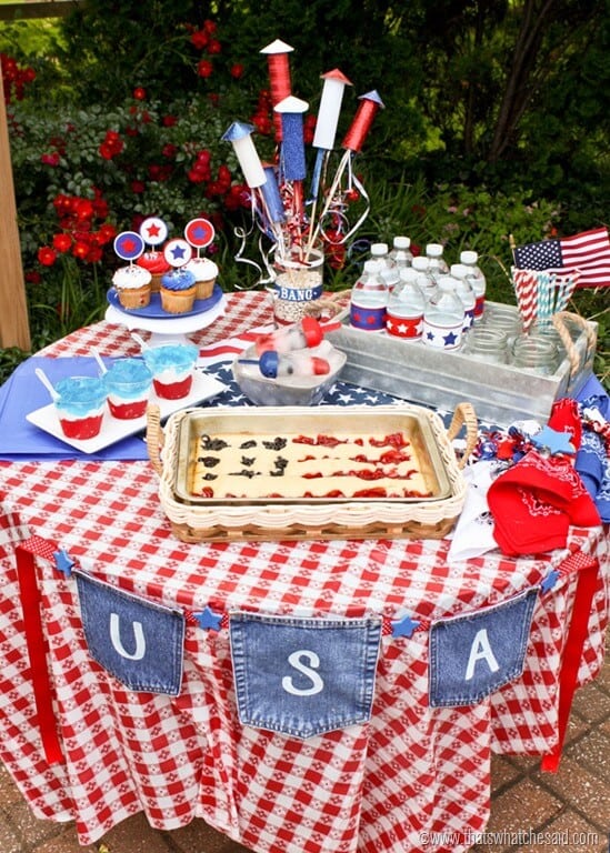 4th of July Tablescape at thatswhatchesaid.com