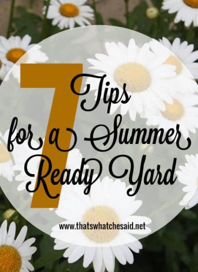 7 Tips for A Summer Ready Yard at thatswhatchesaid.net