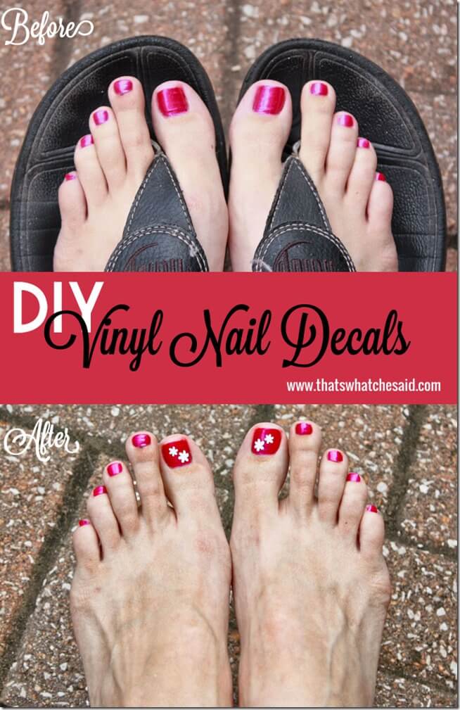 DIY Nail Decals with Silhouette at thatswhatchesaid.net.