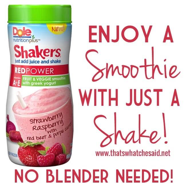 DOLE Nutrition Plus Fruit & Veggie Shakers POWER Smoothies at thatswhatchesaid.net