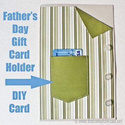 Father's Day Shirt Gift Card Holder Card at thatswhatchesiad.net