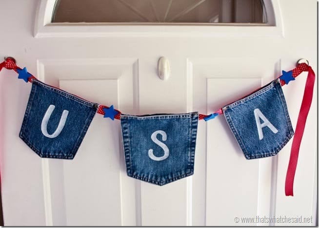 Patriotic Banner from Jean Pockets at thatswhatchesaid.com