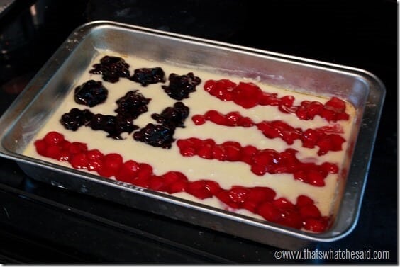 Patriotic Cake at thatswhatchesaid.com