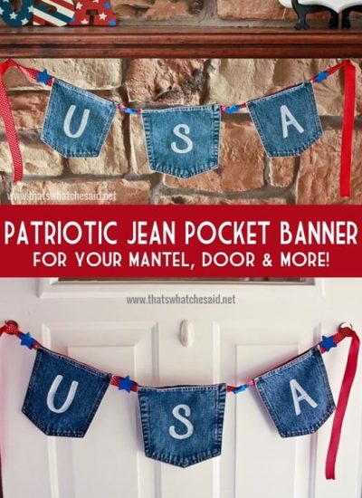 Patriotic Jean Pocket USA Banner at thatswhatchesaid.net