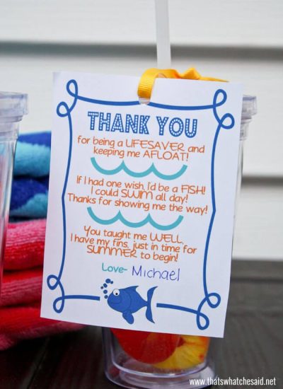 Swim Teacher Thank You Gift Free Printable at thatswhatchesaid.net