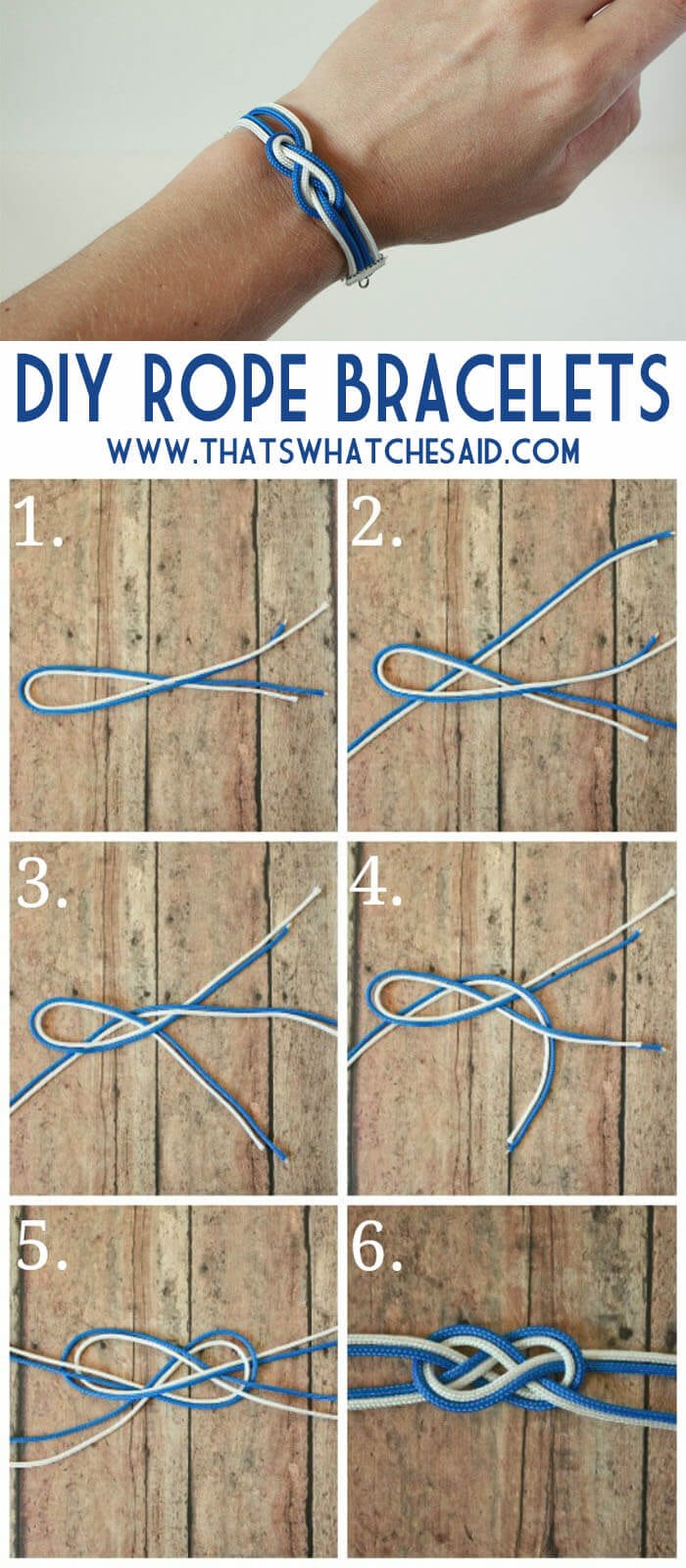 DIY Easy Rope Bracelets – That's What {Che} Said