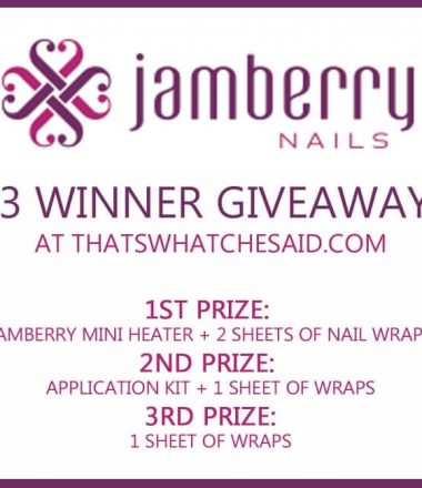 Jamberry Nail Wrap Giveaway + Party at thatswhatchesaid.com