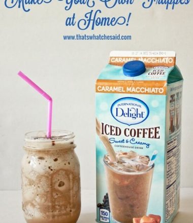 Make your own frappes at thatswhatchesaid.com